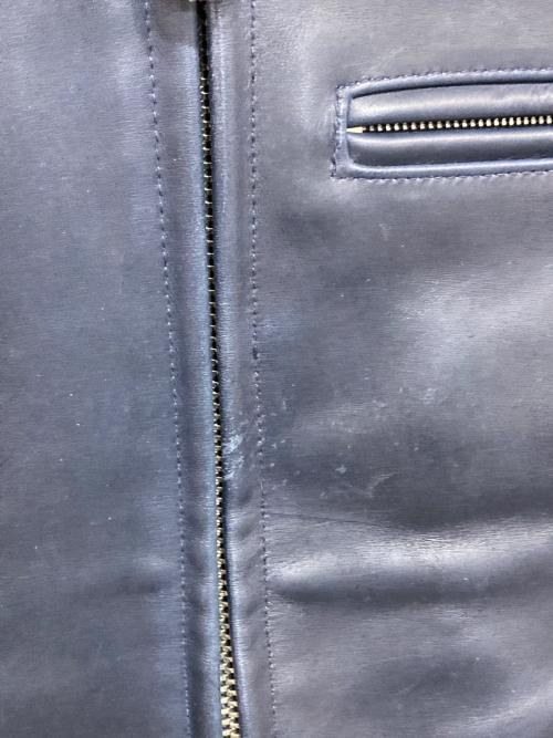 Schott（ショット）Schott (ショット) BEAUTY&YOUTH (ビューティーアンドユース) 別注シングルライダースジャケット ネイビー サイズ:38の古着・服飾アイテム