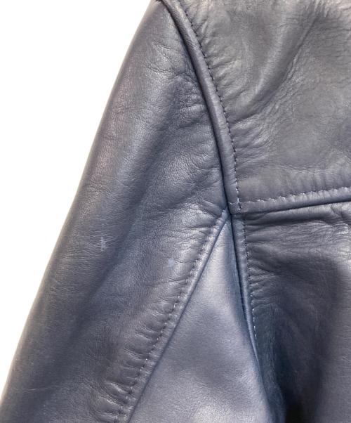Schott（ショット）Schott (ショット) BEAUTY&YOUTH (ビューティーアンドユース) 別注シングルライダースジャケット ネイビー サイズ:38の古着・服飾アイテム