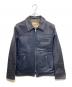 Schott（ショット）の古着「別注シングルライダースジャケット」｜ネイビー