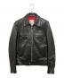 Lewis Leathers（ルイスレザース）の古着「DOMINATOR-シングルライダースジャケット」｜ブラック