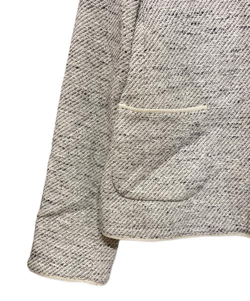 BEAUTY&YOUTH UNITED ARROWS（ビューティーアンドユースユナイテッドアローズ）BEAUTY&YOUTH UNITED ARROWS (ビューティーアンドユースユナイテッドアローズ) ミックスツイードツイルノーカラージャケット グレー サイズ:Lの古着・服飾アイテム