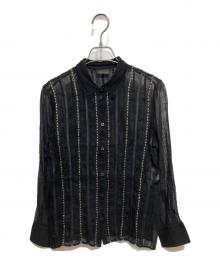 FENDI（フェンディ）の古着「シアーシャツ」｜ブラック
