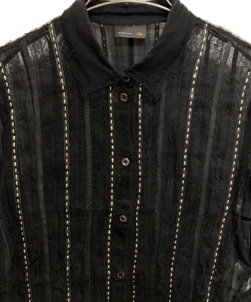 FENDI（フェンディ）FENDI (フェンディ) シアーシャツ ブラック サイズ:44の古着・服飾アイテム