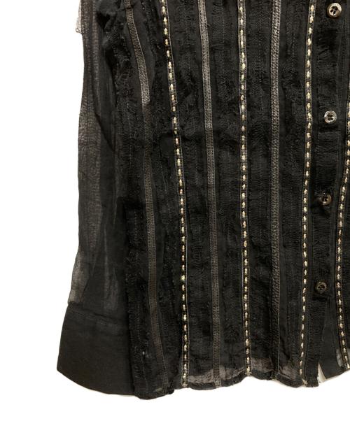 FENDI（フェンディ）FENDI (フェンディ) シアーシャツ ブラック サイズ:44の古着・服飾アイテム