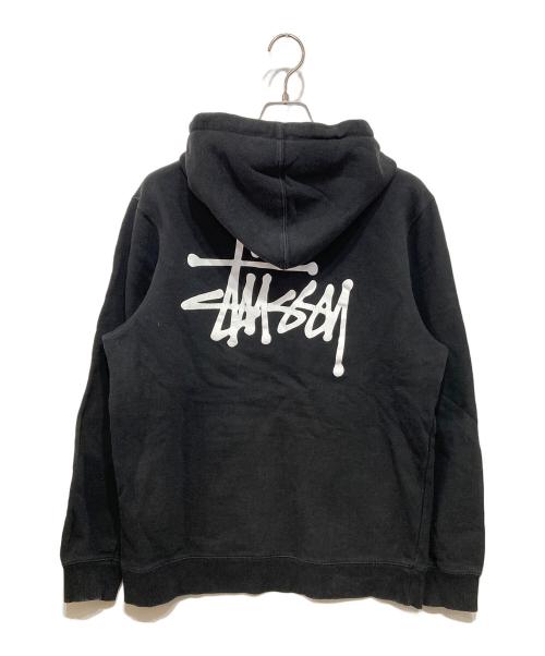 stussy（ステューシー）stussy (ステューシー) Basic Stussy Hoodie ブラック サイズ:Mの古着・服飾アイテム