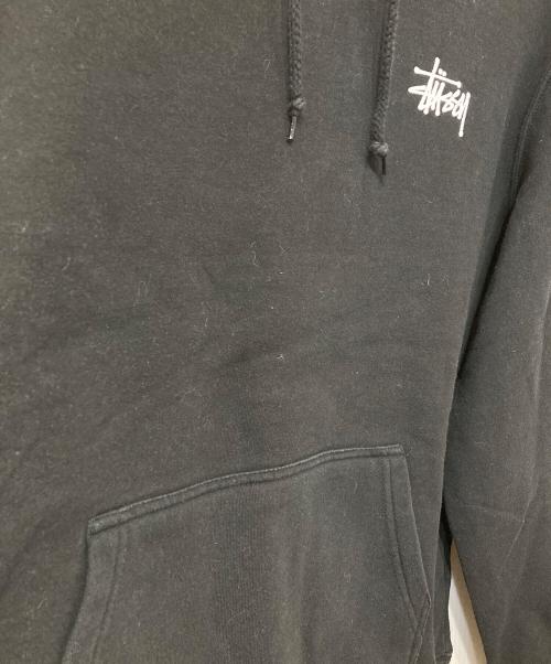stussy（ステューシー）stussy (ステューシー) Basic Stussy Hoodie ブラック サイズ:Mの古着・服飾アイテム