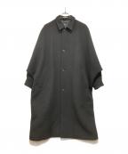 HAREハレ）の古着「ウールステンカラーコート」｜ブラック