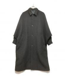 HARE（ハレ）の古着「ウールステンカラーコート」｜ブラック