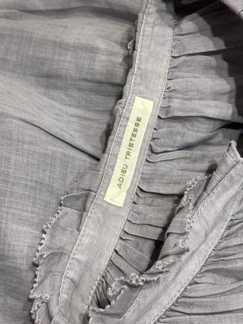 ADIEU TRISTESSE（アデュートリステス）ADIEU TRISTESSE (アデュートリステス) ラミーフリルワンピース ラベンダー サイズ:記載無しの古着・服飾アイテム