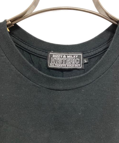 Hysteric Glamour（ヒステリックグラマー）Hysteric Glamour (ヒステリックグラマー) プリントTシャツ ブラック サイズ:Lの古着・服飾アイテム