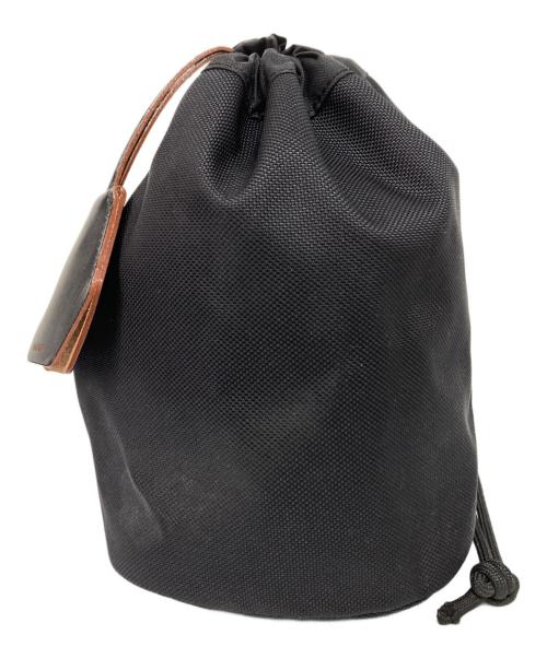 hALON（アーロン）halon (アーロン) 巾着バッグ ブラックの古着・服飾アイテム