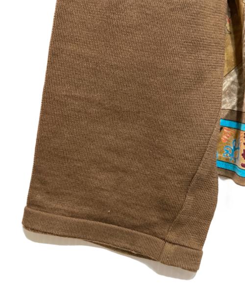 LEONARD（レオナール）LEONARD (レオナール) プリントカーディガン ベージュ×ブラウン サイズ:LLの古着・服飾アイテム