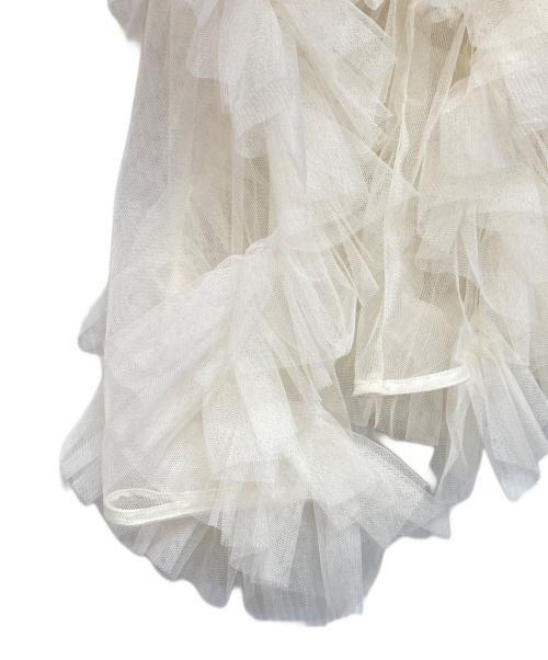 NOTREemor（ノートルエモア）NOTREemor (ノートルエモア) tulle veil top/チュールヴェールトップス ホワイト サイズ:Fの古着・服飾アイテム