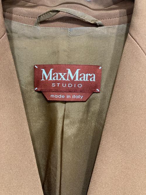Max Mara Studio（マックスマーラ ストゥディオ）Max Mara Studio (マックスマーラ ストゥディオ) テーラードジャケット ブラウン サイズ:38の古着・服飾アイテム