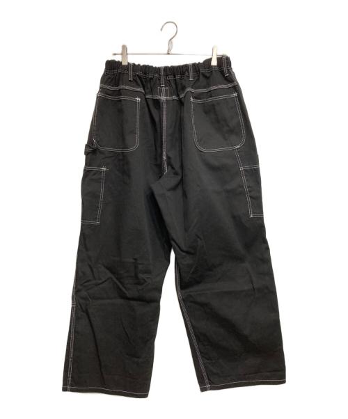 oddment（オッドメント）oddment (オッドメント) ステッチカーゴパンツ ブラック サイズ:表記無しの古着・服飾アイテム