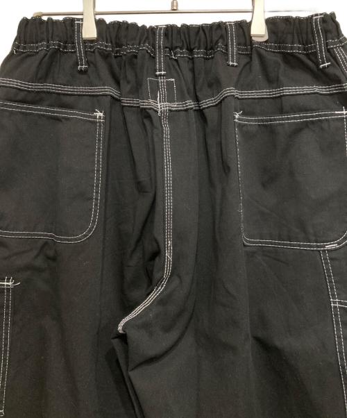 oddment（オッドメント）oddment (オッドメント) ステッチカーゴパンツ ブラック サイズ:表記無しの古着・服飾アイテム