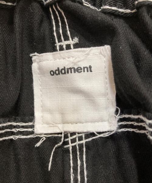 oddment（オッドメント）oddment (オッドメント) ステッチカーゴパンツ ブラック サイズ:表記無しの古着・服飾アイテム