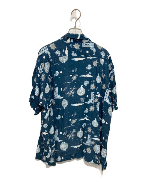 DAN（ダン）DAN (ダン) Space Aloha Shirt ブルー サイズ:Mの古着・服飾アイテム