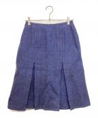 45Rフォーティファイブ・アール）の古着「ウールボックスプリーツ スカート」｜ネイビー