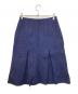 45R (フォーティファイブ・アール) ウールボックスプリーツ スカート ネイビー サイズ:2：5000円