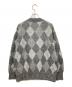 MACKINTOSH PHILOSOPHY (マッキントッシュ フィロソフィー) アーガイルモヘヤシャギーカーディガン グレー サイズ:38：6000円