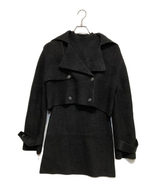 THE TOE（ザ・トゥー）THE TOE (ザ・トゥー) Victoria Knit Set ブラック サイズ:Mの古着・服飾アイテム