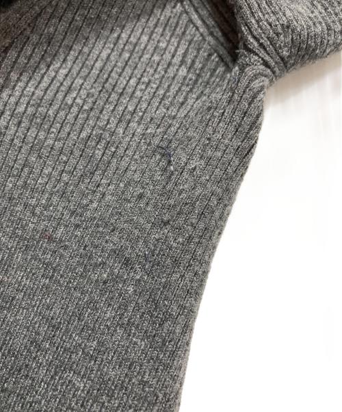 anuans（アニュアンス）anuans (アニュアンス) シルクカシミアブレンドデコルテリブニット グレー サイズ:Fの古着・服飾アイテム