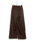 anuans (アニュアンス) ベーシックタックワイドパンツ ブラウン サイズ:2：10000円