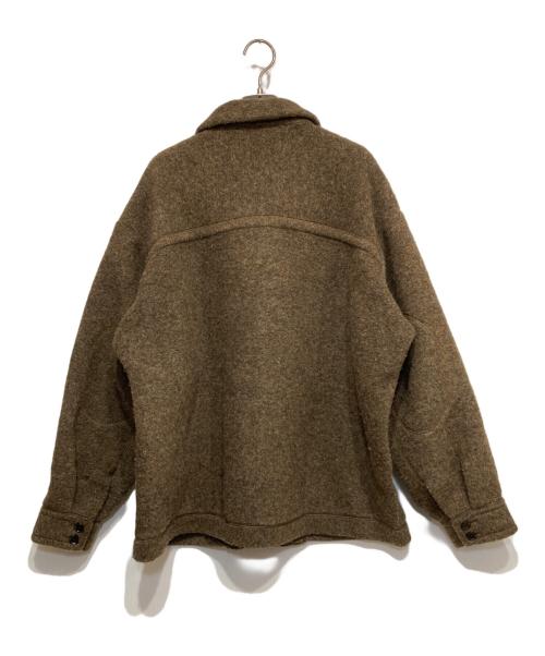 anuke（アンヌーク）anuke (アンヌーク) Sliver Zip Blouzon ブラウン サイズ:36の古着・服飾アイテム