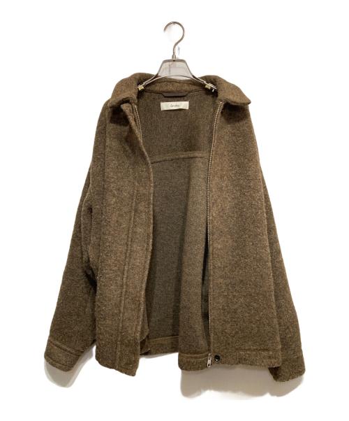 anuke（アンヌーク）anuke (アンヌーク) Sliver Zip Blouzon ブラウン サイズ:36の古着・服飾アイテム