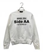 DSQUARED2ディースクエアード）の古着「Two Sides Sweatshirt」｜ホワイト