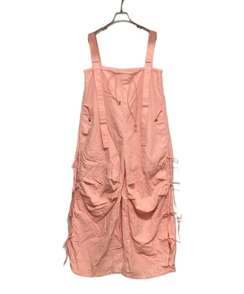 MAISON SPECIAL（メゾンスペシャル）MAISON SPECIAL (メゾンスペシャル) Side Ribbon Voluminous Rompers ピンク サイズ:38の古着・服飾アイテム
