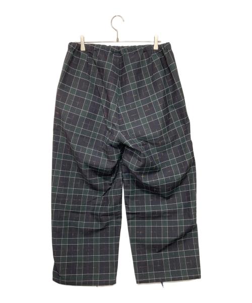 BEAMS PLUS（ビームスプラス）BEAMS PLUS (ビームスプラス) タータンチェック ミリタリー イージーパンツ ホワイト×ネイビー サイズ:Ｍの古着・服飾アイテム