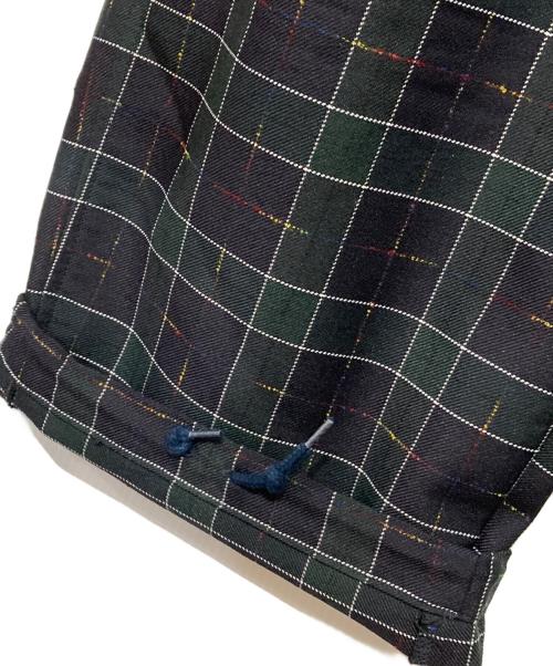 BEAMS PLUS（ビームスプラス）BEAMS PLUS (ビームスプラス) タータンチェック ミリタリー イージーパンツ ホワイト×ネイビー サイズ:Ｍの古着・服飾アイテム
