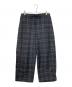 BEAMS PLUS（ビームスプラス）の古着「タータンチェック ミリタリー イージーパンツ」｜ホワイト×ネイビー