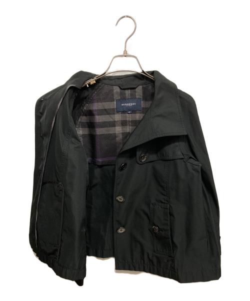 BURBERRY LONDON（バーバリーロンドン）BURBERRY LONDON (バーバリーロンドン) ショートトレンチコート ブラック サイズ:40の古着・服飾アイテム