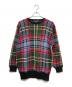 POLO SPORT（ポロスポーツ）の古着「タータンチェックコットンニット」｜ブルー×レッド