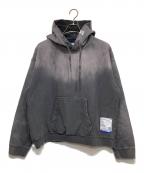 in stru×Maison MIHARA YASUHIROインストルメンタル×メゾン ミハラ ヤスヒロ）の古着「Sun Faded Like Distressed Hoodie」｜グレー