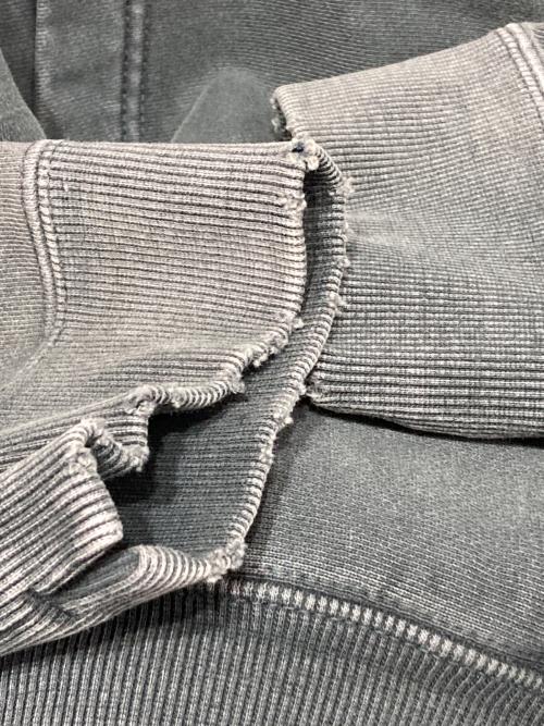 in stru（インストルメンタル）in stru (インストルメンタル) Maison MIHARA YASUHIRO (メゾン ミハラ ヤスヒロ) Sun Faded Like Distressed Hoodie グレー サイズ:46の古着・服飾アイテム