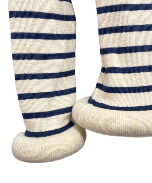 Jean Paul GAULTIER（ジャンポールゴルチェ）Jean Paul GAULTIER (ジャンポールゴルチェ) タートルネックニット ネイビー×アイボリー サイズ:40の古着・服飾アイテム