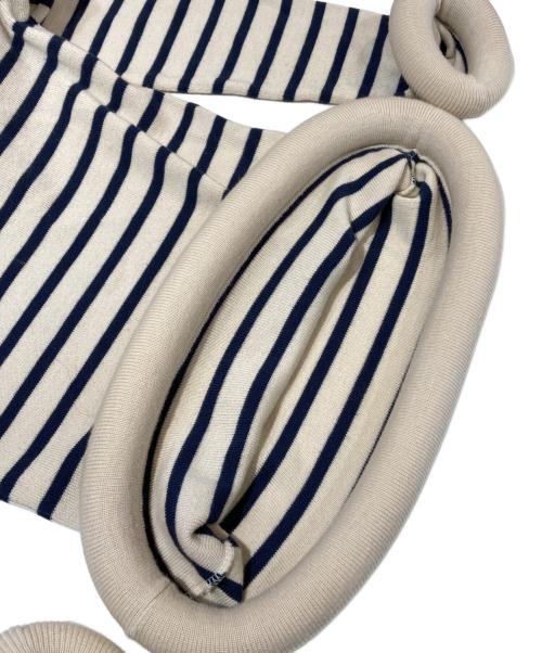 Jean Paul GAULTIER（ジャンポールゴルチェ）Jean Paul GAULTIER (ジャンポールゴルチェ) タートルネックニット ネイビー×アイボリー サイズ:40の古着・服飾アイテム