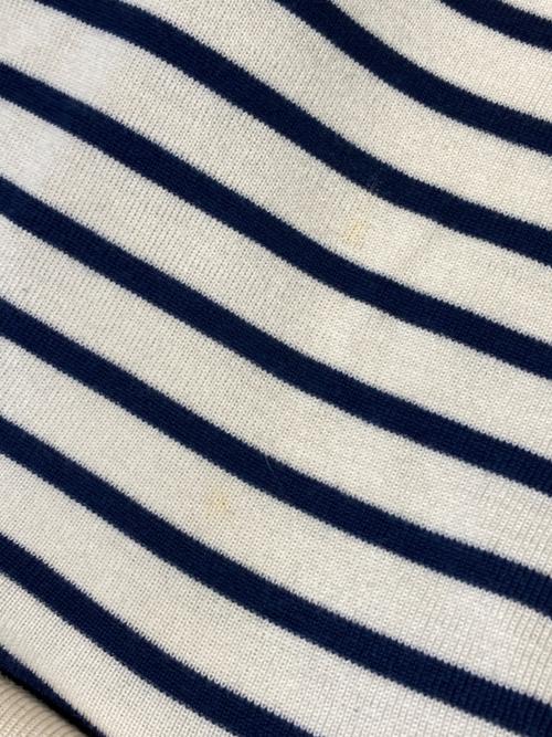 Jean Paul GAULTIER（ジャンポールゴルチェ）Jean Paul GAULTIER (ジャンポールゴルチェ) タートルネックニット ネイビー×アイボリー サイズ:40の古着・服飾アイテム