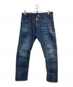 DSQUARED2ディースクエアード）の古着「M.B. JEAN WEIRD LIMITED EDITION」｜インディゴ