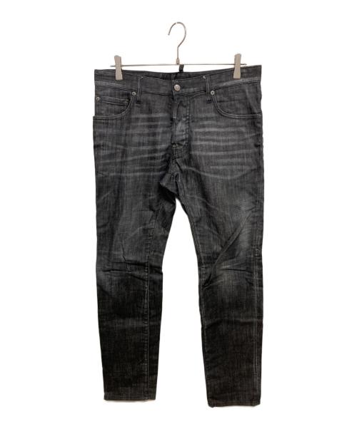 DSQUARED2（ディースクエアード）DSQUARED2 (ディースクエアード) デニムパンツ ブラック サイズ:48の古着・服飾アイテム