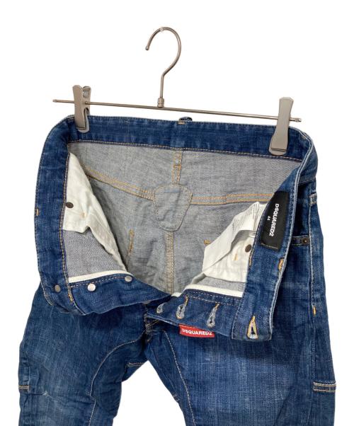 DSQUARED2（ディースクエアード）DSQUARED2 (ディースクエアード) Tidy Biker Jeans インディゴ サイズ:44の古着・服飾アイテム