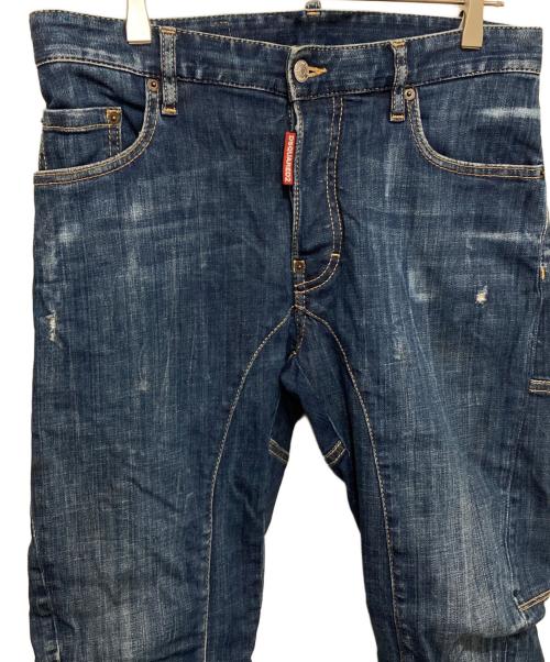 DSQUARED2（ディースクエアード）DSQUARED2 (ディースクエアード) Tidy Biker Jeans インディゴ サイズ:44の古着・服飾アイテム