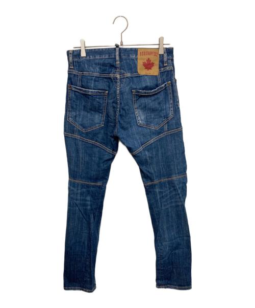 DSQUARED2（ディースクエアード）DSQUARED2 (ディースクエアード) Tidy Biker Jeans インディゴ サイズ:44の古着・服飾アイテム