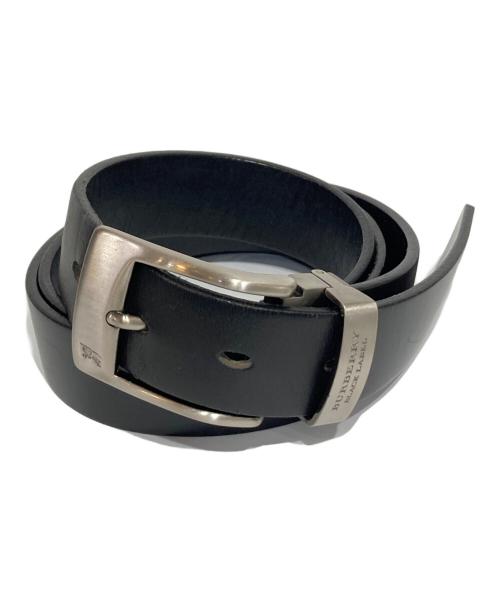 BURBERRY BLACK LABEL（バーバリーブラックレーベル）BURBERRY BLACK LABEL (バーバリーブラックレーベル) ロゴバックルベルト ブラックの古着・服飾アイテム