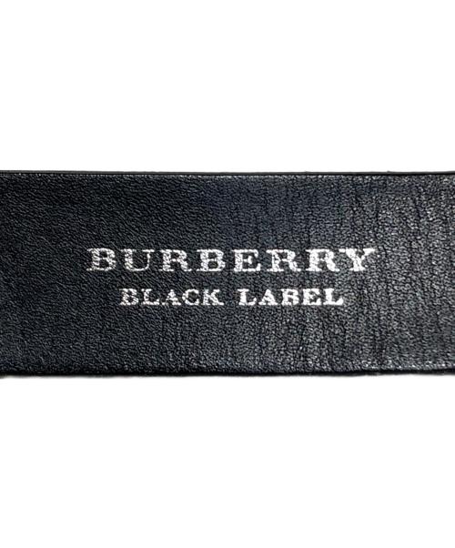 BURBERRY BLACK LABEL（バーバリーブラックレーベル）BURBERRY BLACK LABEL (バーバリーブラックレーベル) ロゴバックルベルト ブラックの古着・服飾アイテム