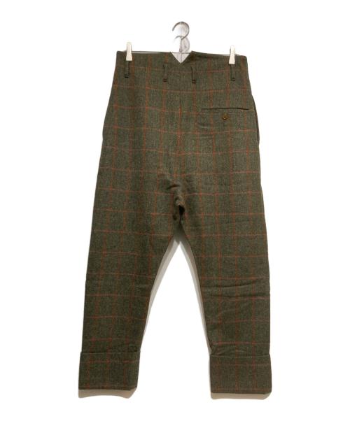 Vivienne Westwood man（ヴィヴィアン ウェストウッド マン）Vivienne Westwood man (ヴィヴィアン ウェストウッド マン) チェックサルエルパンツ グリーン サイズ:44の古着・服飾アイテム